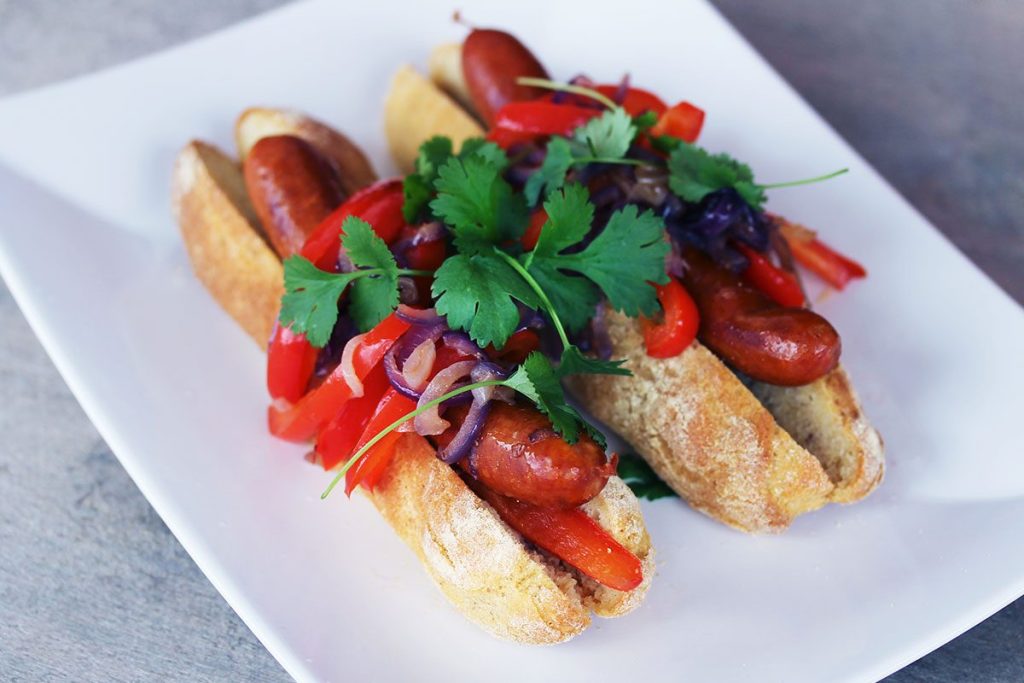 Chorizo hotdog